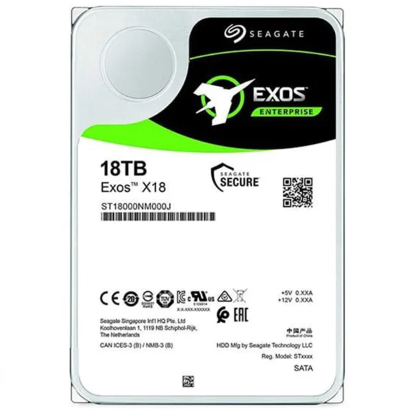 هارددیسک اینترنال  Seagate Exos X18 st18000nm000j ظرفیت 18 ترابایت