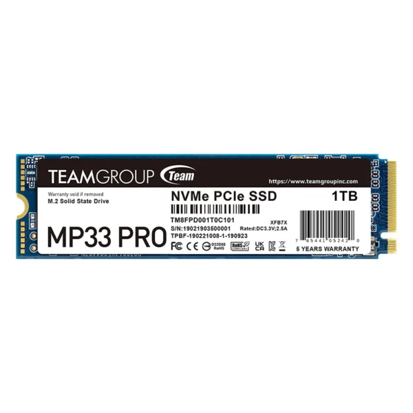 حافظه اس اس دی اینترنال teamgroup mp33 pro 1T