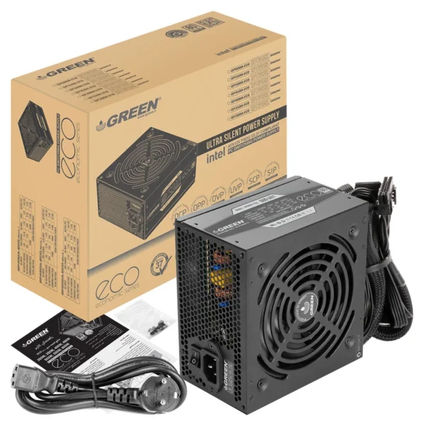 منبع تغذیه کامپیوتر گرین مدل GP600A ECO